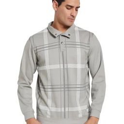 Octave Grey Regular Fit Striped Sweatshirt-image-77
