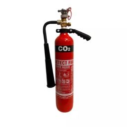 Detect Fire 2 Kg Fire Extinguisher CO² Gas Mild Steel Red-image-24