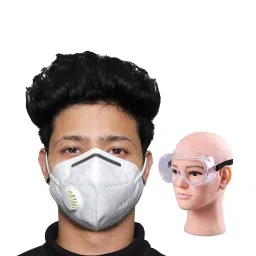 ORILEY GC-001954 Universal Plastic Goggle with Disposable Face Mask White-image-92
