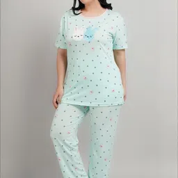 FITIN OUTFIT Women Pure Cotton Nightdress-image-86