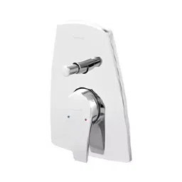 Parryware Edge Bottom Lever 2 Way Diverter with Concealed Chrome, G4850A1+G5051A1 (Pack of 2 Piece) image 3