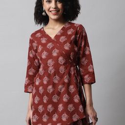Rangun Floral Print Top-image-97