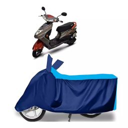 Auto Pearl Two Wheeler Cover for Okinawa Ridge Plus - Cyan, Blue-image-75