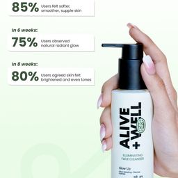 Alive & Well Set Of Under Eye Cream Gel & Illumination Face Cleanser - 15ml + 100ml image 3