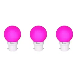 Orient 0.5 W B22 Deco Shine LED Bulb Pink (Pack of 3)-36