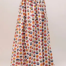 SUNEKH Printed Flared Maxi Skirt image 3