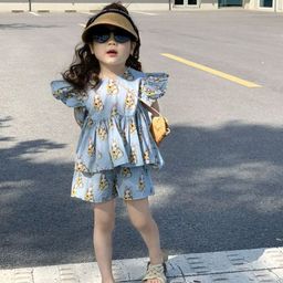 LULU & SKY Girls Printed Top with Shorts-image-96