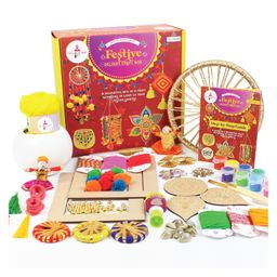 Kalakaram Diwali Delight Craft Box - Multicolour-5