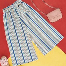 Akkriti by Pantaloons Striped Designed Palazzo -Blue-image-47
