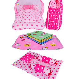 Kwitchy Baby Bedding Combo New Born Complete Sleeping Essentials - Pink-19