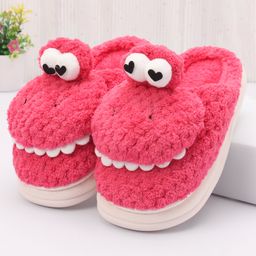 Oh! Pair Slip On Winter Shoes with Applique - Red-image-96