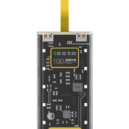 IKALL IKPB10M 20W Fast Charging 10000 mAh Power Bank with Dual USB Output and Type C Input | Fast Power Delivery and Digital Display (White)-1