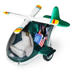 FunBlast Die-cast Model Friction Powered Helicopter Toy - Pack of 1 Green-21