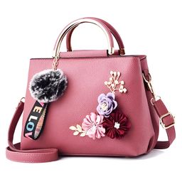 SYGA Women's Fashion Handbag 3D Flower Design One-Shoulder & Crossbody Bag Elegant & Versatile Purse for Daily Use(Pink)-picture-34