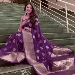 KALINI Woven Design Zari Pure Silk Kanjeevaram Saree-image-82