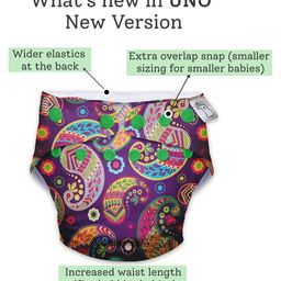 SuperBottoms NEW UNO Freesize Cloth Diaper  Cloth diaper for babies 3m to 3 years  Washable & Reusable cloth diaper Comes with cloth diaper insert  Pack of 2 image 4