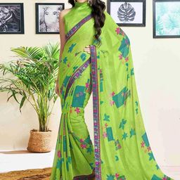 Styleveda Poly Georgette Saree-image-9
