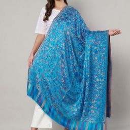 MUFFLY Floral Printed Bamboo Silk Shawl-picture-44