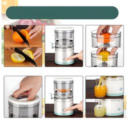 COZY VIBES Electric Citrus Juicer Portable and USB Rechargeable Compact Lightweight Cordless Fast Fresh Juices PACK OF 1 - COLOR MAY VARY image 5