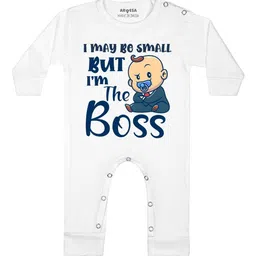 Arvesa I may Be Small But I am Boss Printed Bodysuit-image-27