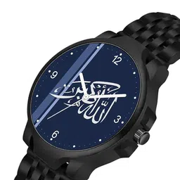 CSAMON Men Dial & Regular Style Straps Analogue Watch 3KANBLK Islamic NUM06 805BLK image 2