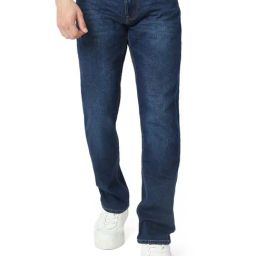 Spykar Dark Blue Cotton Comfort Fit Printed Jeans-image-63