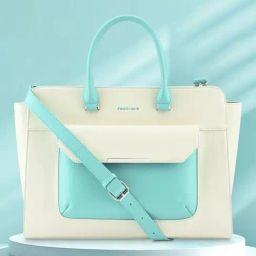 Fastrack White & Blue Solid Large Satchel Handbag-image-20