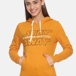 Campus Sutra Mustard Full Sleeves Hooded Sweatshirt-image-75