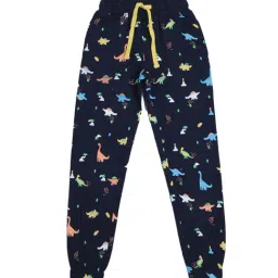 Li'l Tomatoes Kids Navy Printed Joggers-image-46