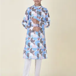 TABARD Kids Multicolour Printed Kurta-image-31