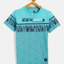 Duke Kids Blue Printed T-Shirt-image-75