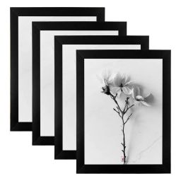 Art Street Black Engineered Wood A4 Size Certificate & Document Photo Frames - Set of 4 image 2