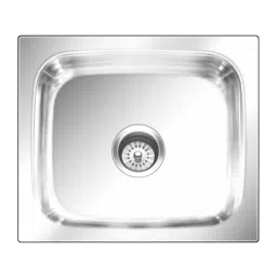 Nirali BG Kitchen Sink Popular Series Master 410x355 mm (16x14 inch) Satin Finish Stainless Steel, Grace Plain-image-69