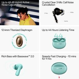 OnePlus Nord Buds 3 Pro In Ear BT Earbuds with Upto 49Db ANC & Upto 44Hrs Playback (Starry Black, TWS) image 2