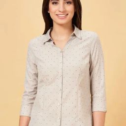 Annabelle by Pantaloons Beige Printed Shirt-image-87