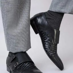 Imperio by Regal Men's Black Monk Shoes-image-40