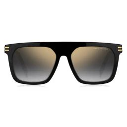 Marc Jacobs Gold Square Sunglasses for Men-image-6