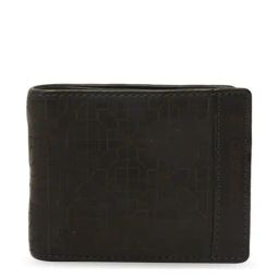 KOMPANERO Arlo Blue Leather Textured Bi-Fold Wallet-34