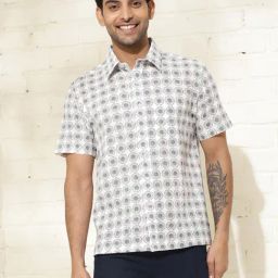 Fabindia Multicolor Comfort Fit Printed Shirt-image-28