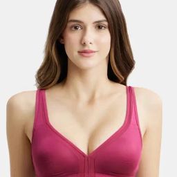 Jockey 1820 Women's Wirefree Non Padded Soft Touch Microfiber Nylon Full Coverage T-Shirt Bra-picture-9
