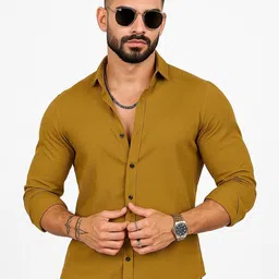 KHUSHI CREATION Textured Original Spread Collar Slim Fit Casual Shirt-picture-13