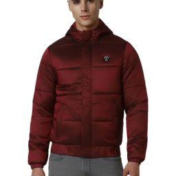 Van Heusen Maroon Polyester Slim Fit Jackets-image-56
