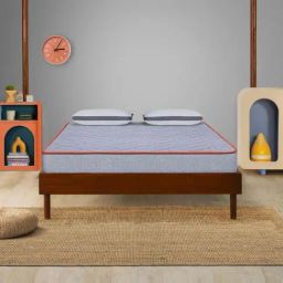 Sleepyhead Extreme Grey & Orange Foam Dual Sided Body IQ Memory Mattress With Firm Firm Sides-2