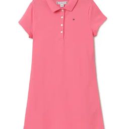 Tommy Hilfiger Girls Pink Cotton Casual Dress-picture-5