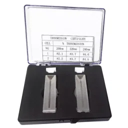 SUNLAB Fused Micro Quartz Cuvette Spectrophotometer with Frosted White Wall & Lid Path Length 10 mm Capacity 0.7 ml, Q-244-23