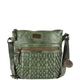 KOMPANERO Mia Green Textured Sling Handbag-6