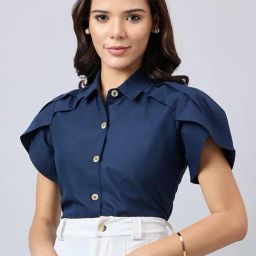 Style Quotient Navy Regular Fit Formal Shirt-25