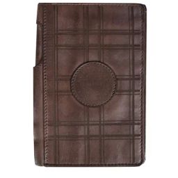 KOMPANERO Ternet Dark Brown Leather Checks Bi-Fold Wallet-image-74