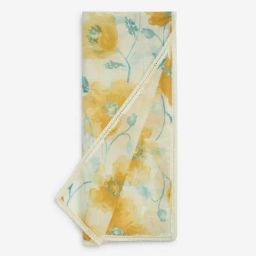 Zuba by Westside Yellow Floral Design Cotton-Blend Stole-picture-17