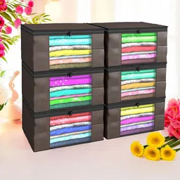 Kuber Industries Brown Set of 6 Regular Drawer Organiser Organisers-14